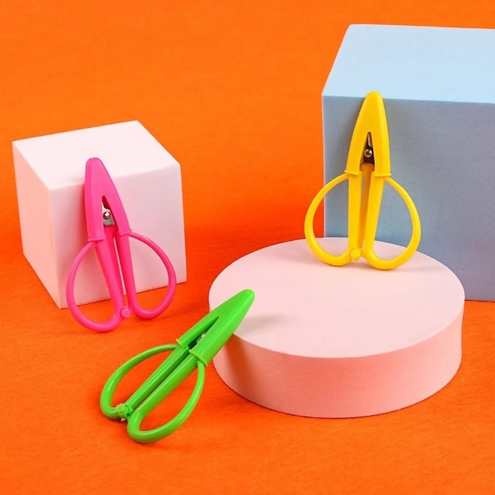 Mini Small Sharp Scissors with Cover Stainless Steel Craft Scissors Portable Silicone Soft Handle Tiny Detail Scissor