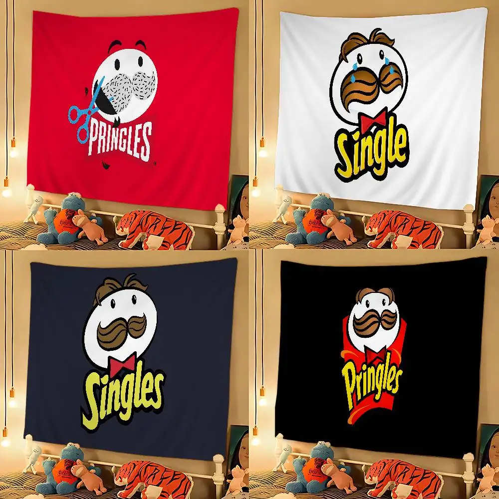 Fashion P-Pringles L-LLC Colorful Tapestry Wall Hanging Hanging Tarot Hippie Wall Rugs Dorm Wall Art Decor