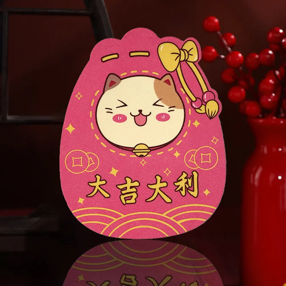 24Pcs Paper Red Envelopes Smooth Not Easy to Break Chinese Hongbao Red Luck Money Bags Festive Celebration Gift for Family