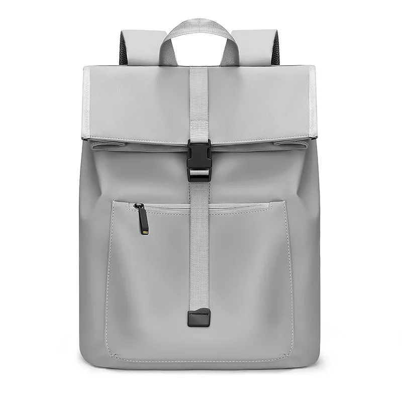 ロールトップトラベルバックパック 軽量防水ハイキングリュックサック ジッパー開閉式 傷防止デイパック 通勤・アウトドア用