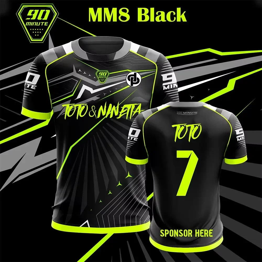 

MM8 90 Minutes Series parent-child sportswear, comfortable outdoor football shirt, quick-drying round-neck breathable top