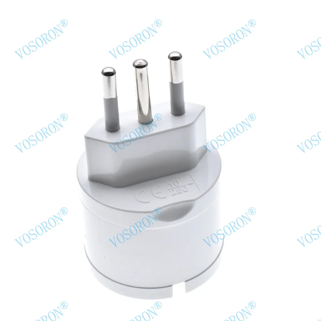 Enchufe europeo de la ue a italia, adaptador de corriente estándar, convertidor de viaje de 10A, ca 110 ~ 250V