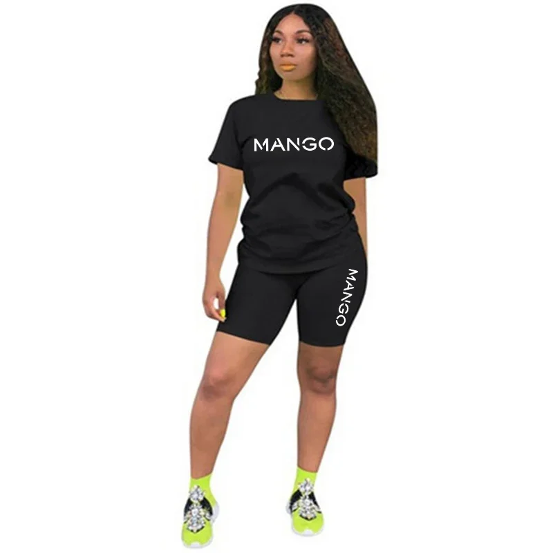 

2026 Short Sets for Women 2 Pieces Women's Tracksuit Casual Sports Summer Outfit Legging Jogging T-Shirts Suit Daily Matching