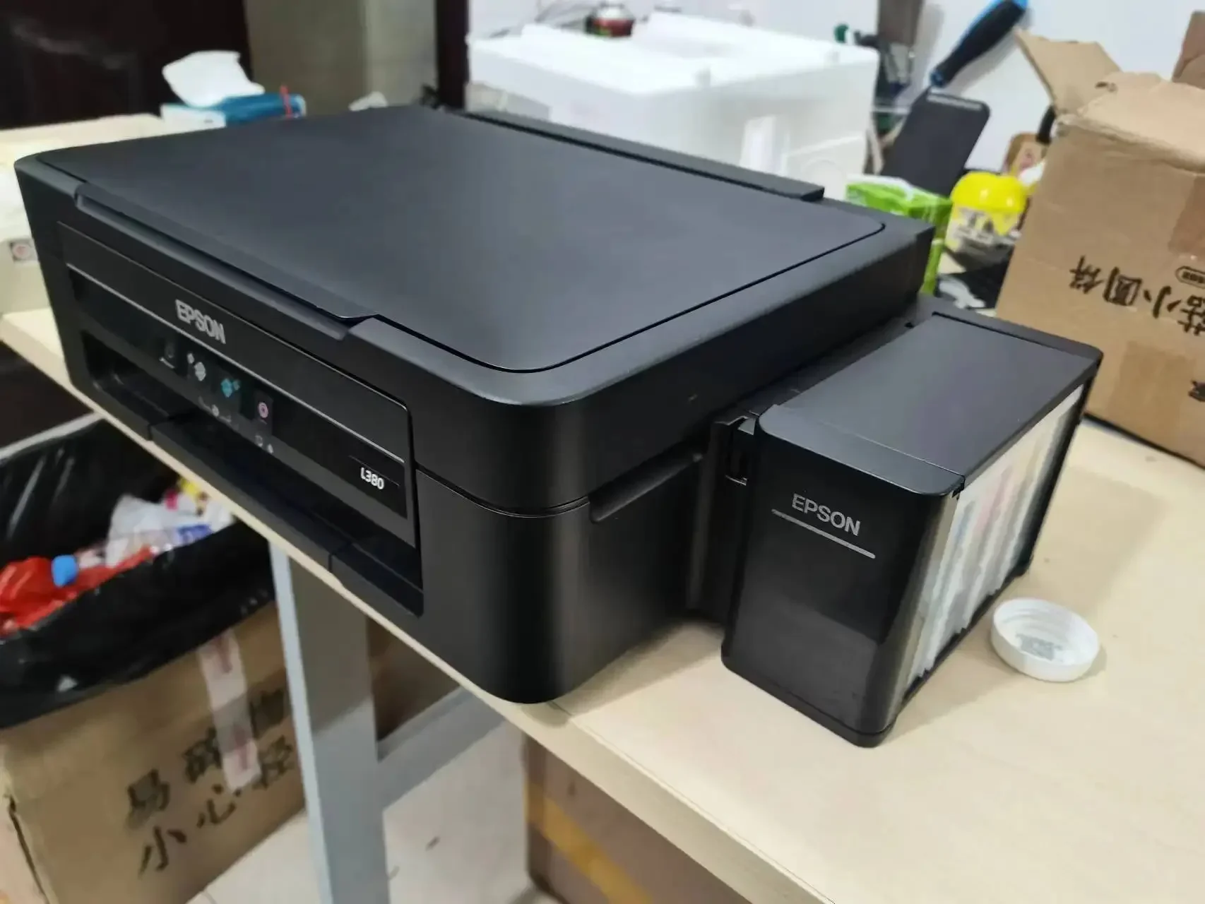 4-kolorowa atramentowa wielofunkcyjna drukarka atramentowa do sublimacji A4 stacjonarna drukarka atramentowa do EPSON L130 L360 L380 L455