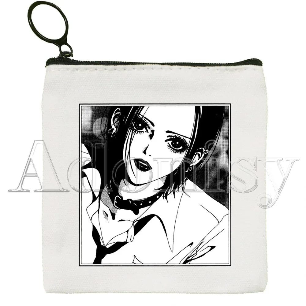 NANA Osaki Manga Anime Japanese The Black Stones Key Coin Purse Wallet for Teenager Cartoon Cute Credit Card Bag