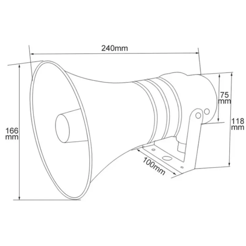 PA System Horn Speaker 100V  30W  Outdoor Installation of Explosion-proof Speaker