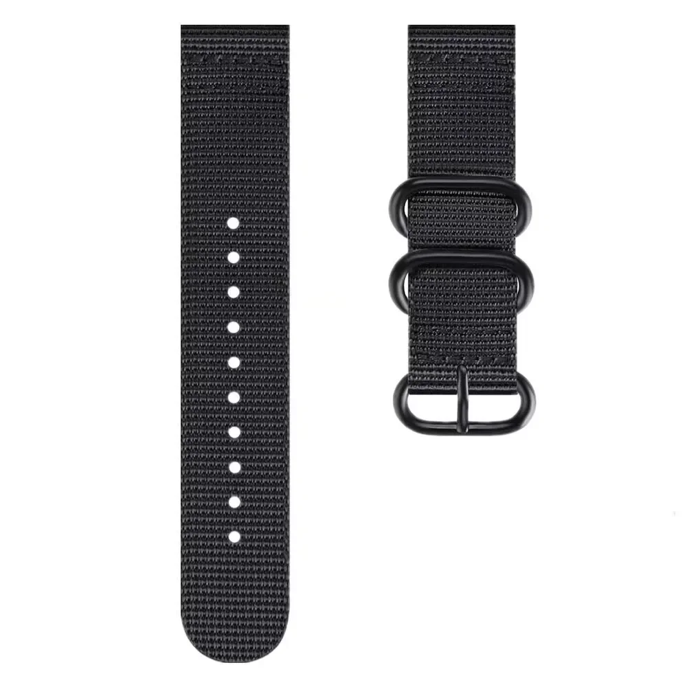 22mm Nylon Canvas Strap for Huawei Watch 3/4/GT4-2-3 Pro Sport Breathable Bracelet for Amazfit GTR4 Samsung Watch 3/Gear S3 Band