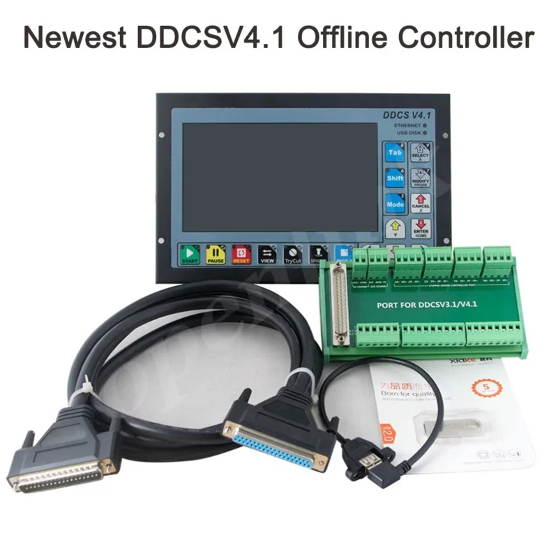 Latest DDCSV4.1 Replaces DDCSV3.1 3/4 Axis Independent Offline Machine Tool Engraving And Milling CNC Motion Controller