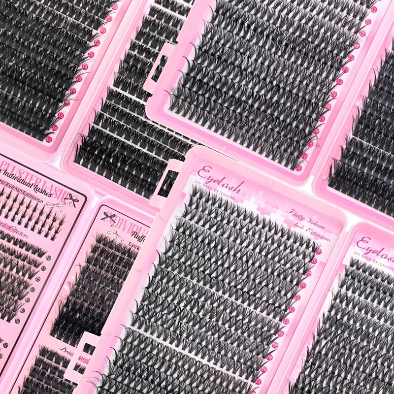 Estensione ciglia finte Lunghezza mista 9-16 mm Cluster ciglia fai da te Naturali, dense, spesse, extra spesse, DrammaticStyles (30D40D80D100D)