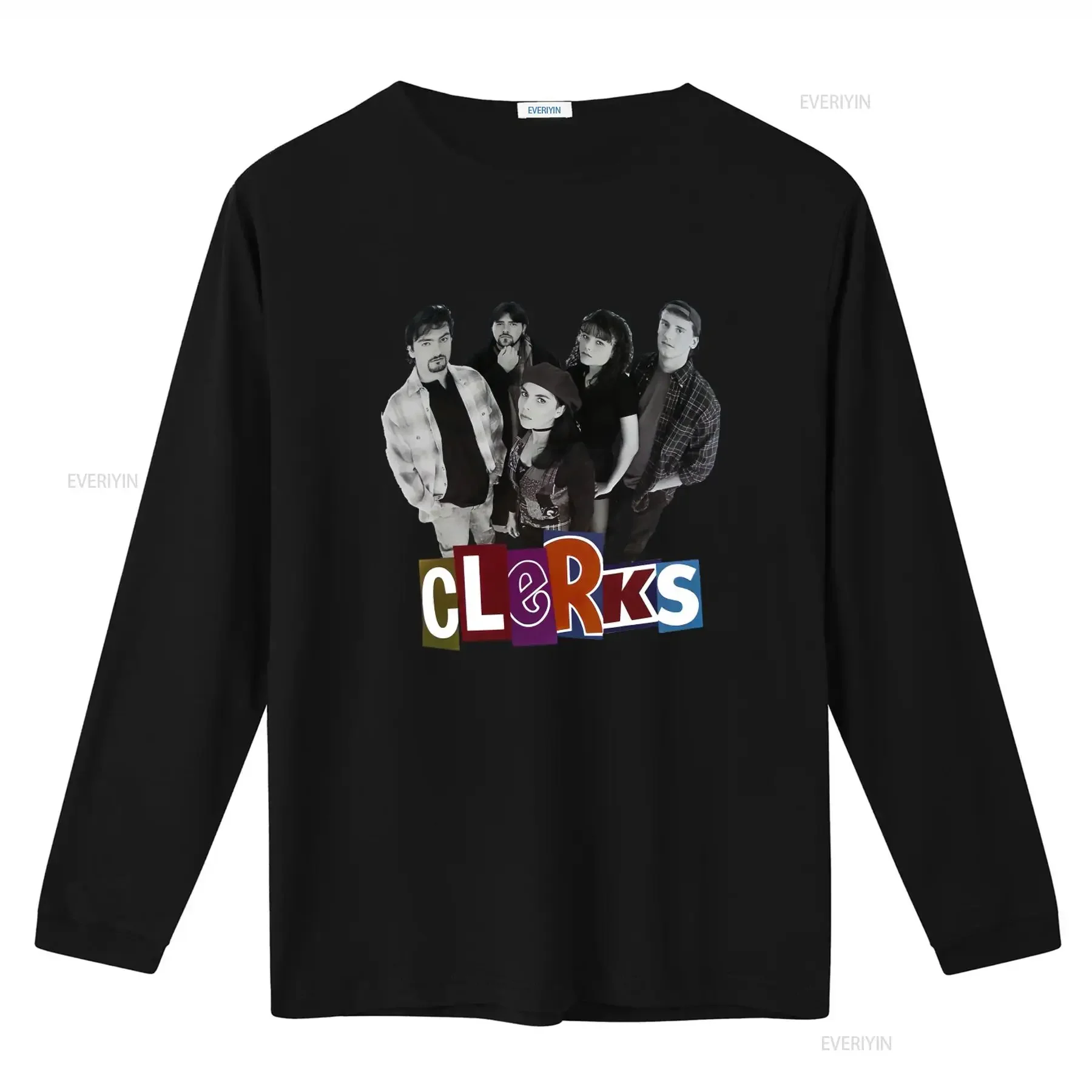 Clerks Movie Cast T Shirt for Casual  vintage Washed streetwear Stretched fashion Versatile Top For Everyday Wear Breathable