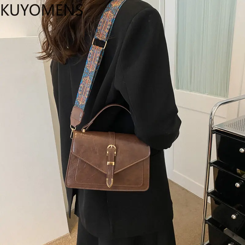 Korean Style Fashion Shoulder Bag Ladies Handbags And Purses Chain Strap Crossbody Bags For Women Solid Pu Leather Cross Body