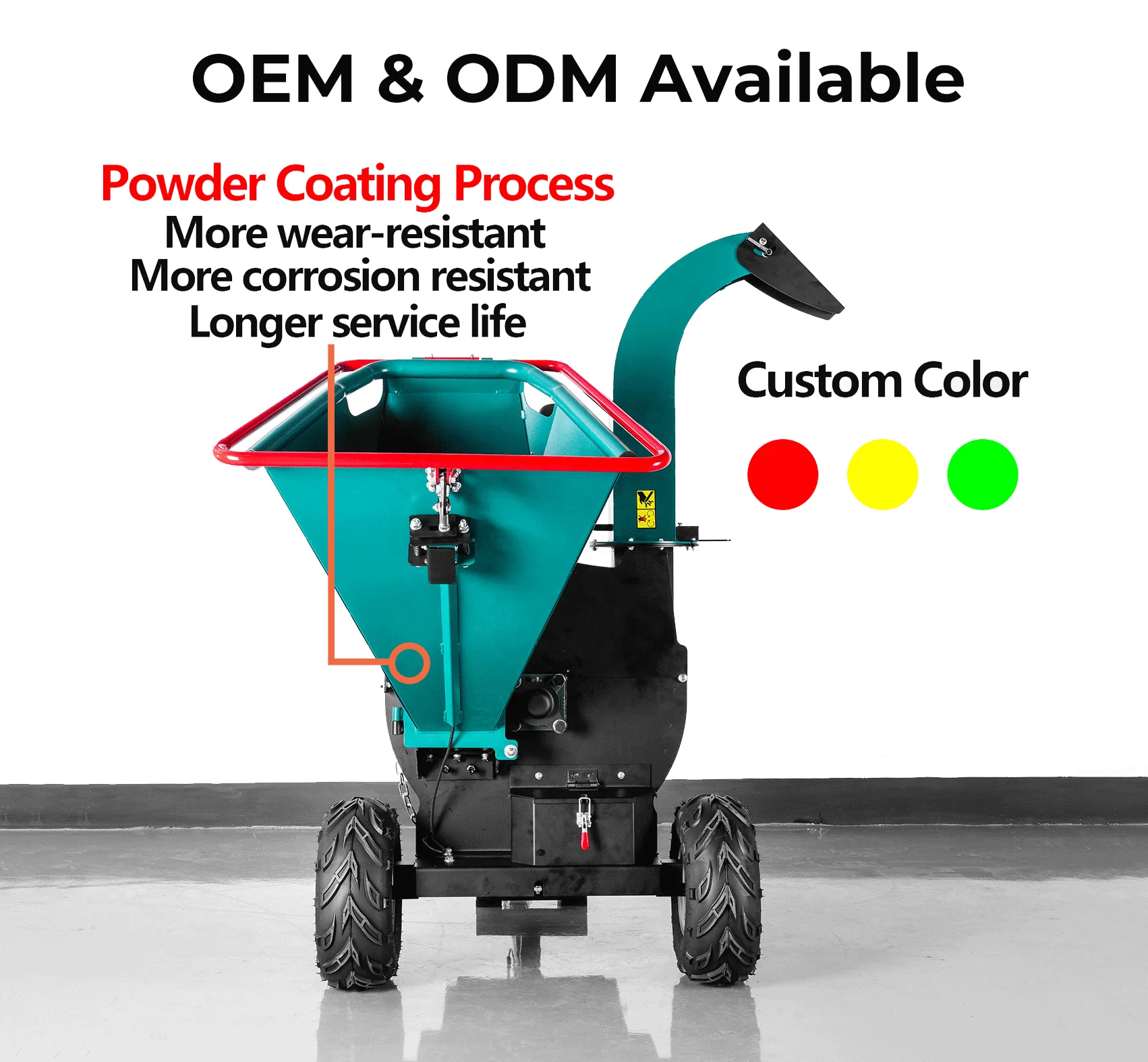 China Factory Price With OEM 15hp Engine Tree Shredder Log Wood Crushe Mulcher Chipper Branch Wood Chipper Shredder