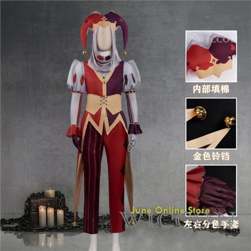 Jestyn Jester Clown Costume Hat Gloves Prop - Kingdom of Marionettes Cosplay Outfit, Accessories | Halloween Carni - view 3