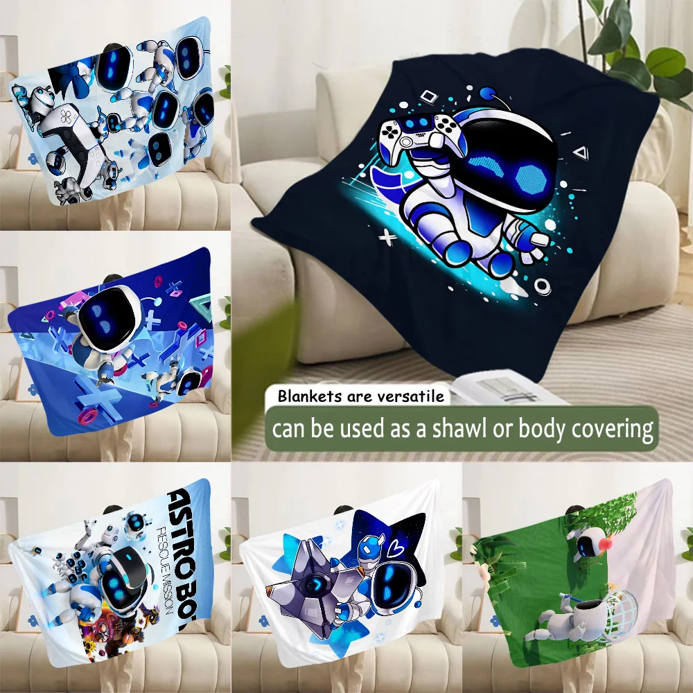 A-Astrobot Sleeping Square Printed Blanket Picnic Blankets Warm Blanket Soft and Comfortable Blanket Home Travel Birthday Gift