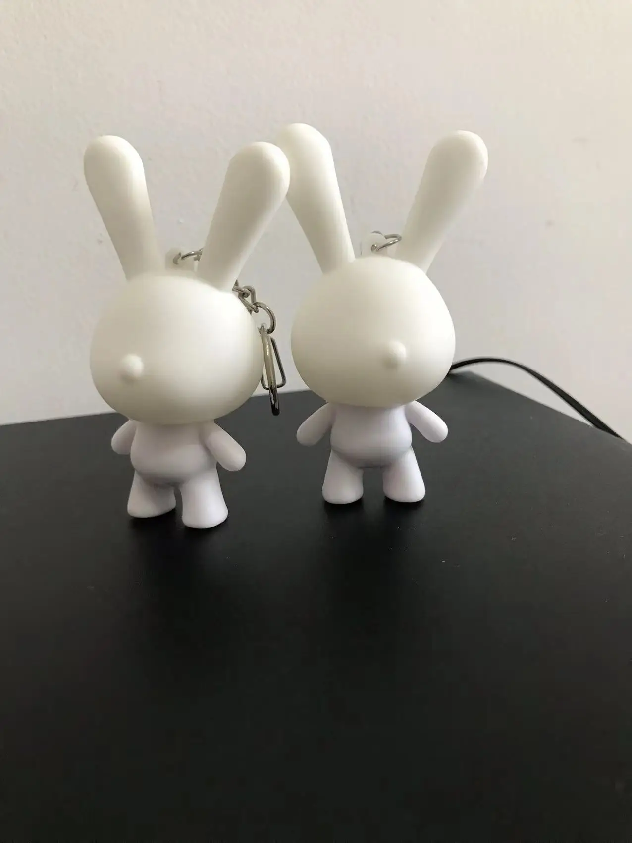 20pcs Dunny Munny Rabbit Pendants DIY Kids Toys for Art Students White Dolls Do it Yourself Vinyl Art Figure Toy Accessories