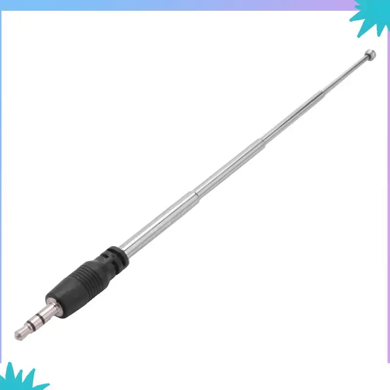 ABZW 8X радиоантенна 3,5 мм 4 секции телескопическая FM антенна радио для мобильного сотового телефона Mp3 Mp4 аудиооборудование