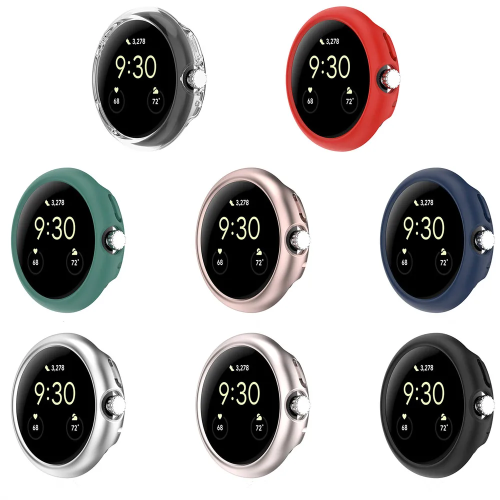 Жесткий пластиковый защитный чехол из поликарбоната для Google Pixel Watch 2, защитный чехол для умных часов, аксессуары для часов