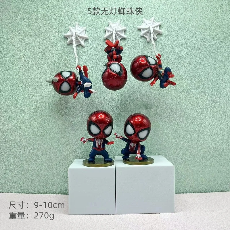 6p 10cmq Versione Bobblehead Giocattolo Marvel Periferica Bambola Avengers 6 Will Bobblehead Figura Iron Spider-Man Figura della squadra americana