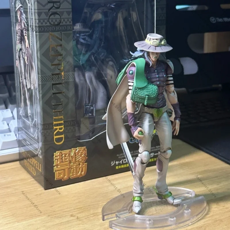 

JOJO STEEL BALL RUN Gyro Zeppeli Action Figure Medicos Chobitsu Kōdō 100% Original PVC Anime Model Toys Collection Doll Gift