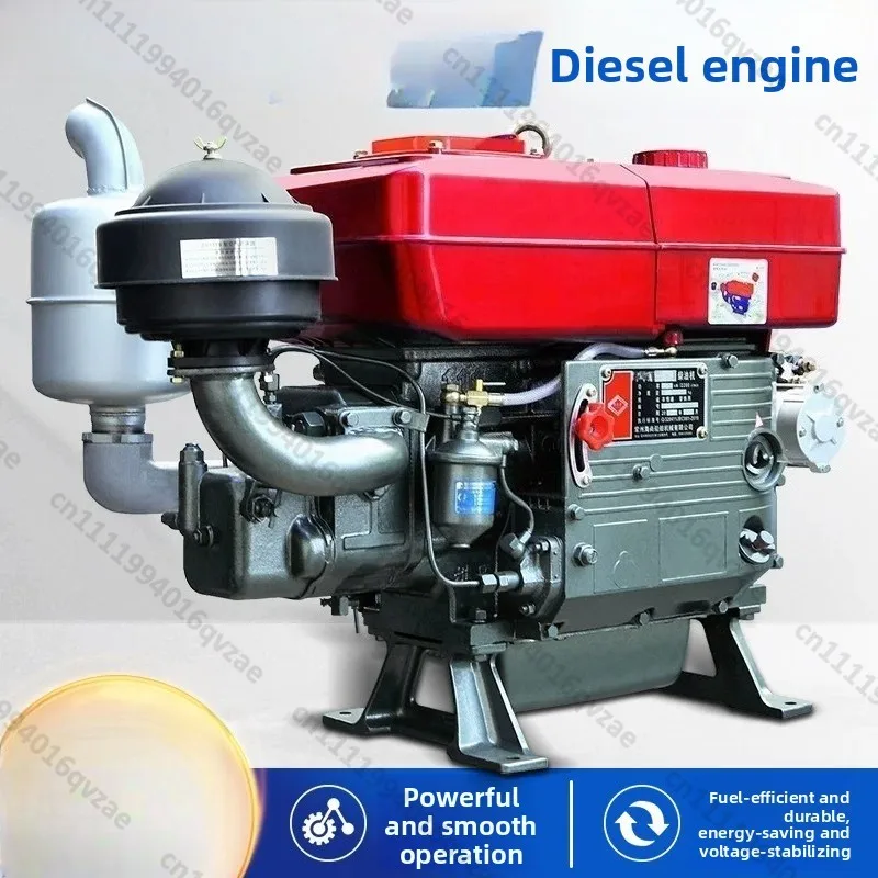 Single Cylinder Water Cooling 12 15 18 35 Full Horsepower Small Marine Tractor Tricycle Start