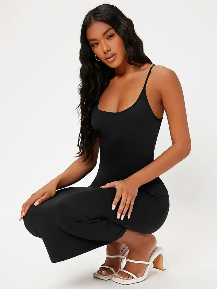 Abito Cami solido, elegante abito senza maniche per feste e Club, abbigliamento donna