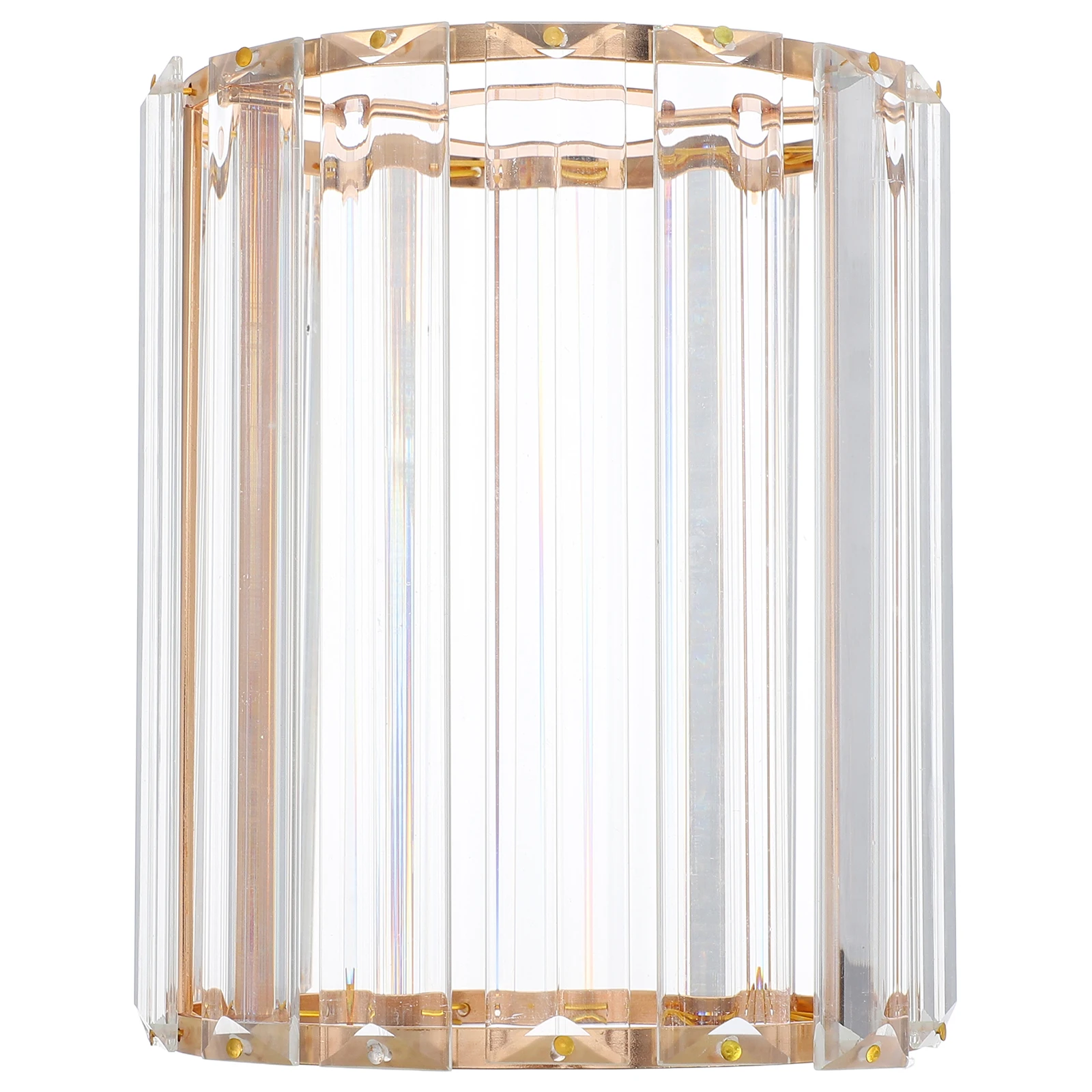 

Ceiling Light Crystal Lamp Household Lampshade The Gold Shades Small for Bulb Hanging Golden