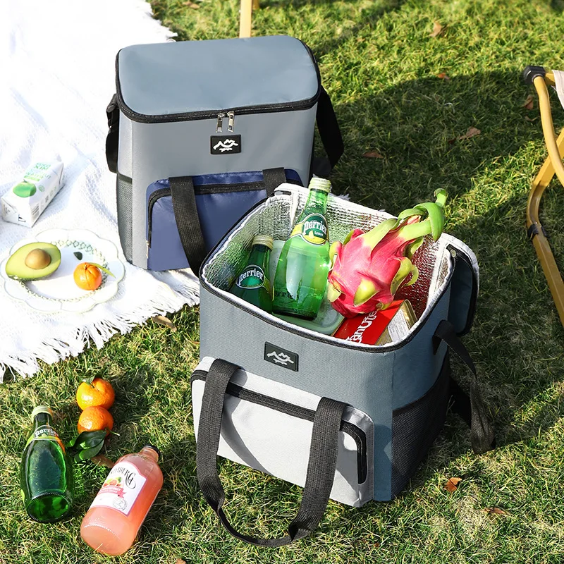 

Thickened Aluminum Foil Insulated Cooler Bag - Waterproof Handheld Crossbody Tote for Outdoor Picnic & Camping