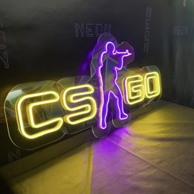 Custom Gaming Led Neon Sign Game Store Logo Gaming Room Zone 12V Neon Light per la decorazione del negozio di giocatori