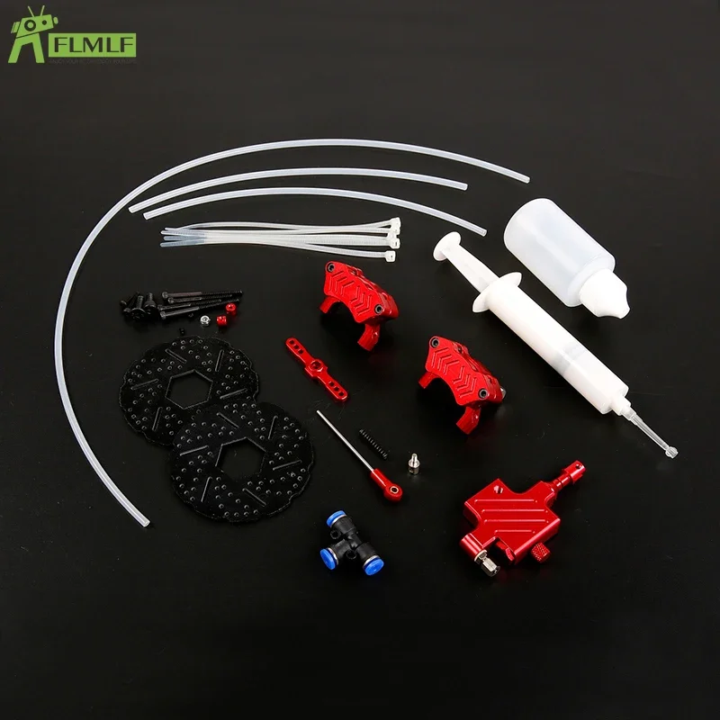 Front Wheel Hydraulic Brake System Fit for 1/5 HPI ROFUN BAHA ROVAN KM BAJA 5B 5SC Rc Car Toys Games Parts