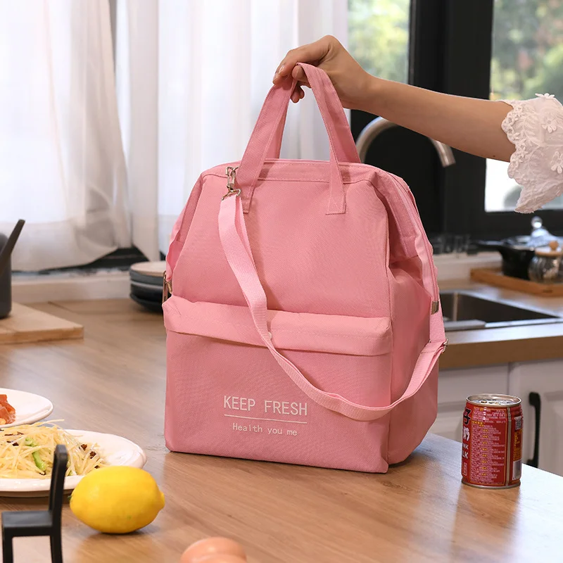 Large Capacity Lunch Bag Women Waterproof Insulated Shoulder Crossbody Bags for Lunch Box Picnic Portable Fresh Cooler Bags 2023