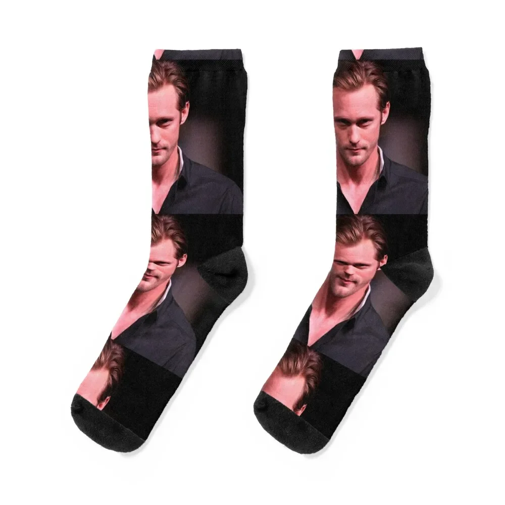 

Alexander Skarsgard 2 Socks Non-slip FASHION funny gifts Male Socks Women's