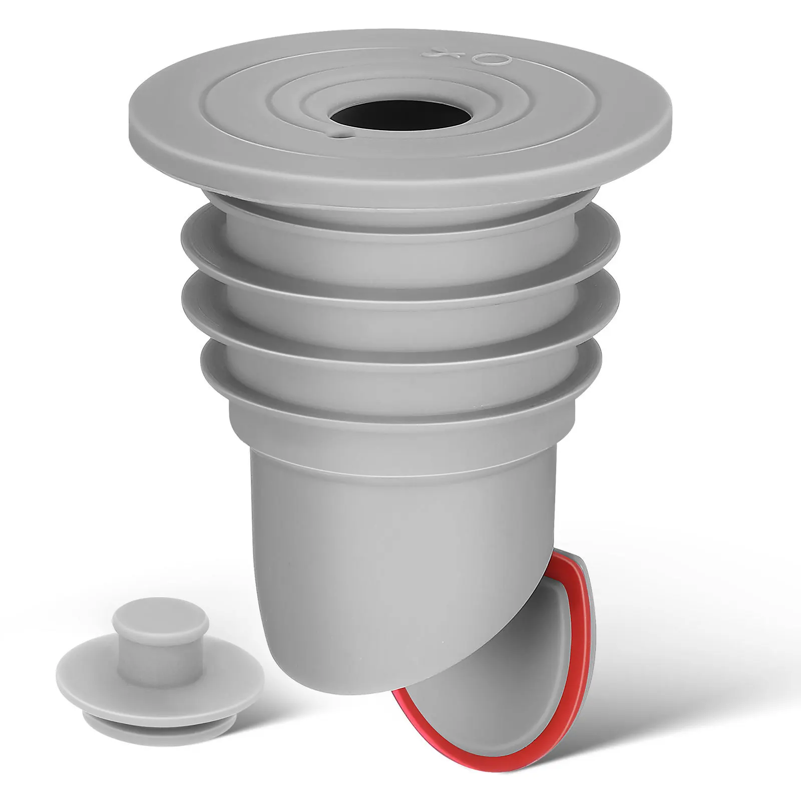 

Silicone Floor Drain Plug Gray Odor Proof Drain Core Backflow Preventer Sewer Anti Clogging Seal for Shower Kitchen Bathroom