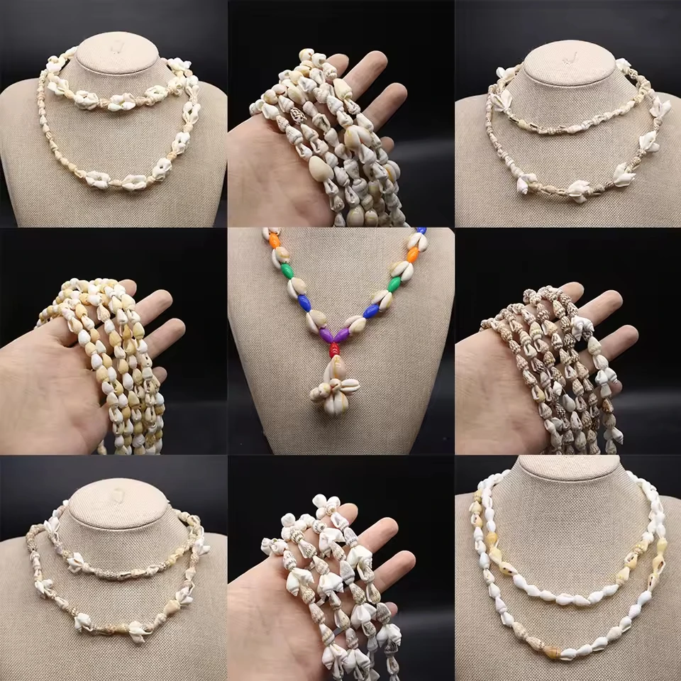 Natural Conch White Snail Shell Necklace Loose Beads for Jewelry Making DIY Charms Anklet Bracelet Earrings Fashion Accessories image 6