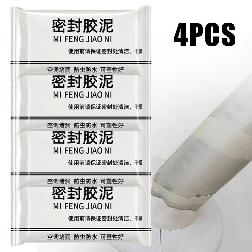 Sellador instantáneo de cemento y arcilla para reparación de grietas, tratamiento de pared impermeable, 1/4 piezas