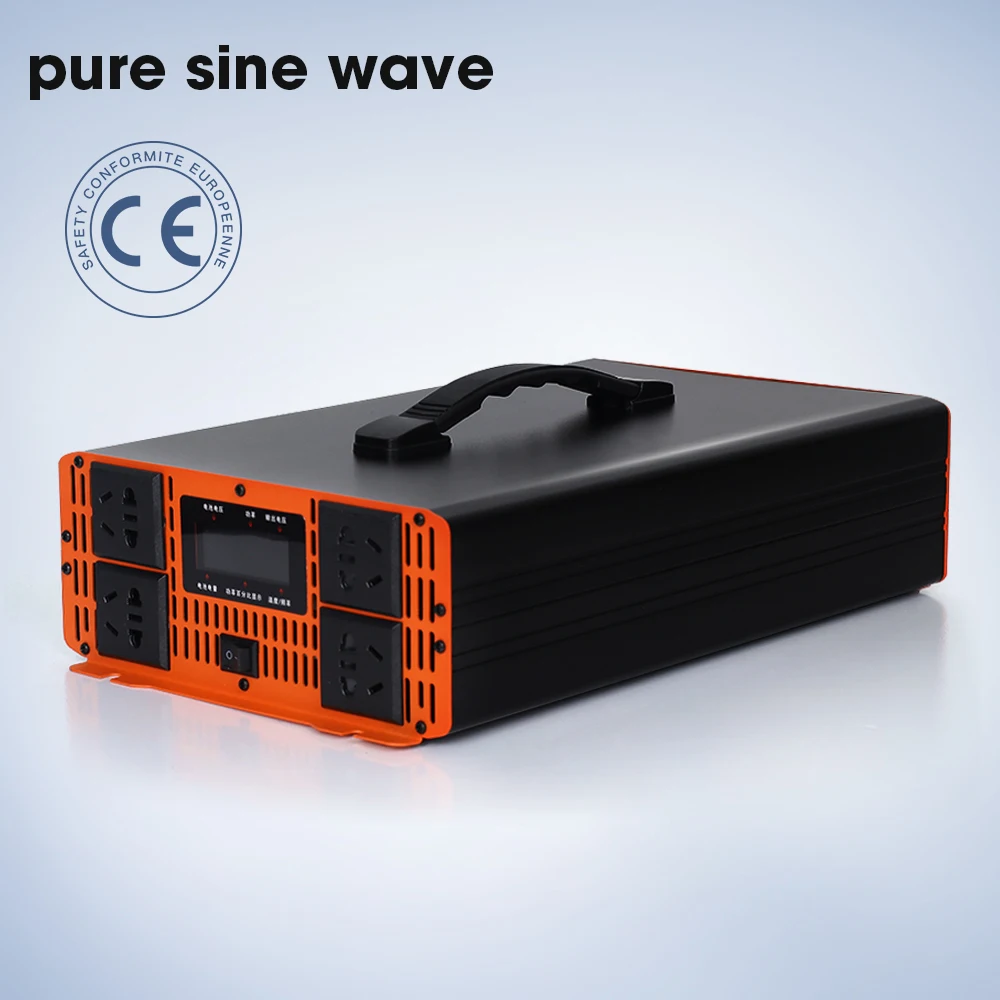 10/8/6KW Pure Sine Wave Solar Inverter Off Grid Solar System DC12/24/48/60/72V To AC 110/230V For Wind Turbine System