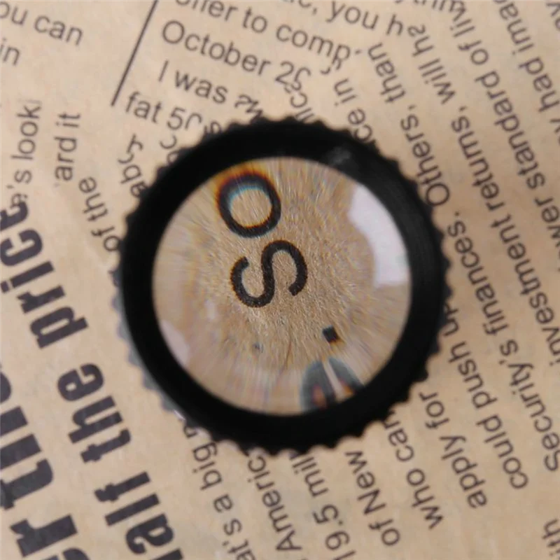 ABJN-Jeweler Lupa Kieszonkowa 10X z Oczkiem do Biżuterii, Szkiełko Powiększające do Naprawy Zegarków, Monet, Kamieni Szlachetnych, Znaczków