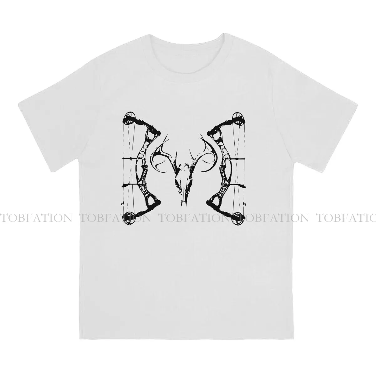 Archery Man TShirt Deerskull Compound Bow Fashion T Shirt 100% Cotton Graphic Sweatshirts New Trend