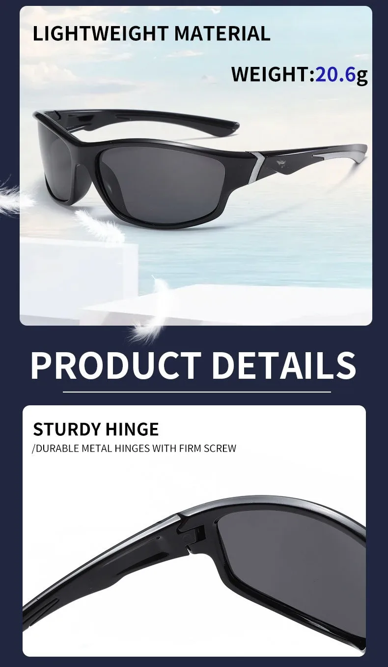 Okum Fashion Polarisierte Brille UV400, Anti-UV, Blendschutz, Starklichtfilter, geeignet für Radfahren, Autofahren, Angeln, etc. – Detail 13