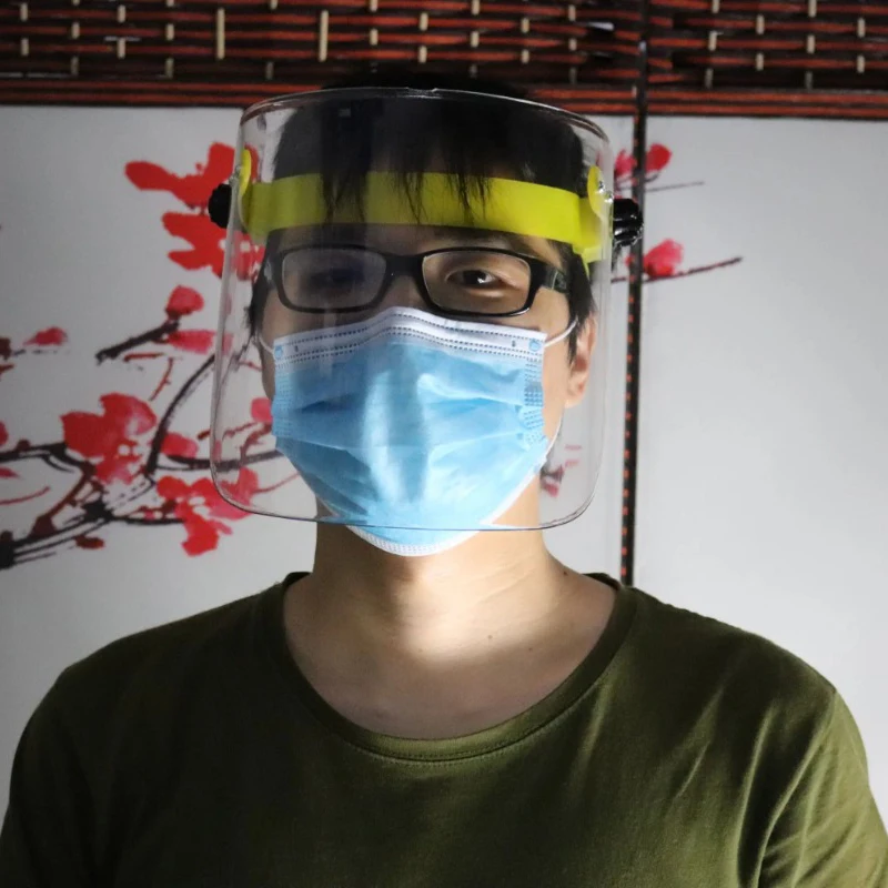 Dustproof Mask Transparent PVC Safety Faces Shields Screen Spare Visors For Head Eye Protection Face Mask