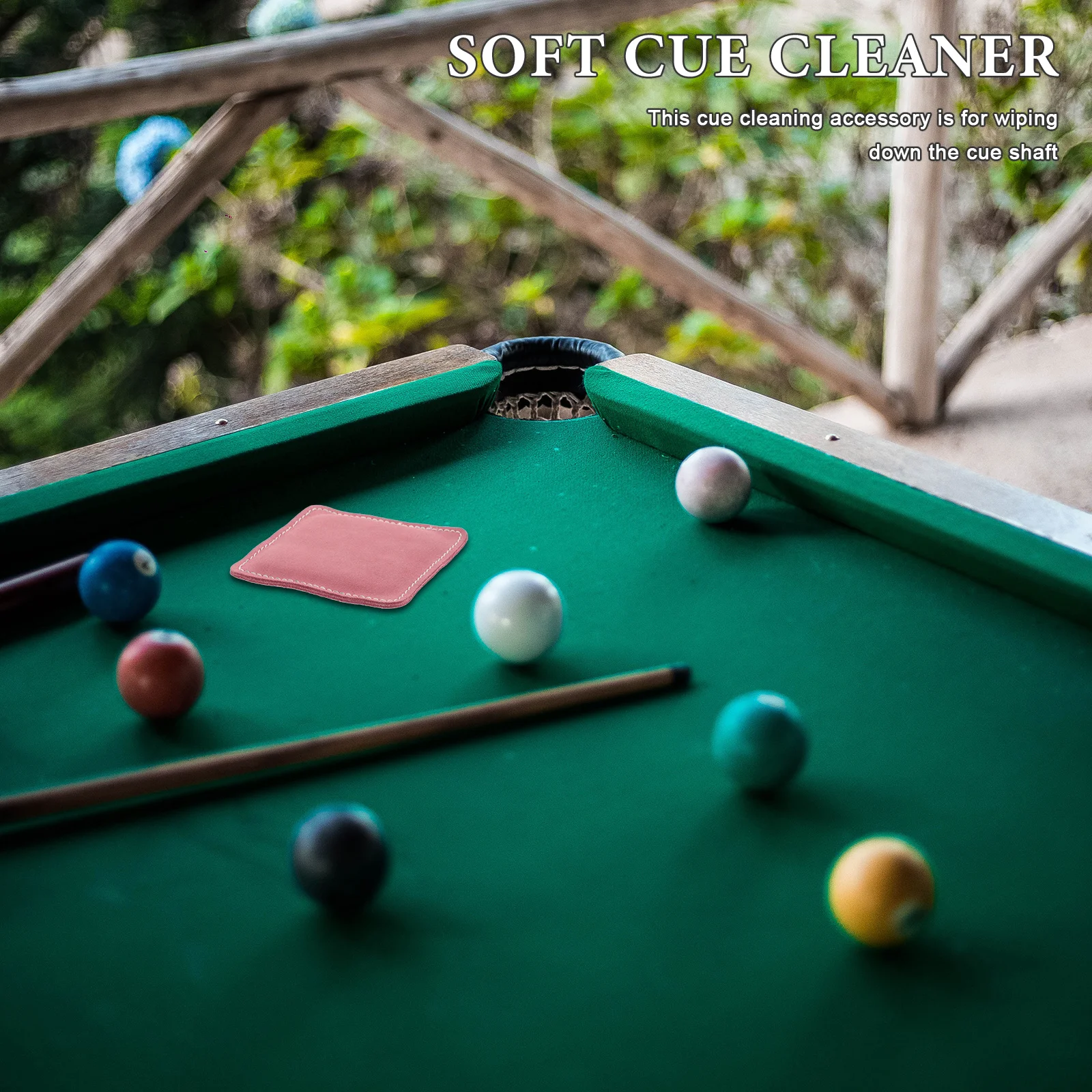 

Cue Shaft Cleaner Soft Wipe Billiard Accessory Non Abrasive Material Protects Surfaces Enhances Accuracy for Better Performance