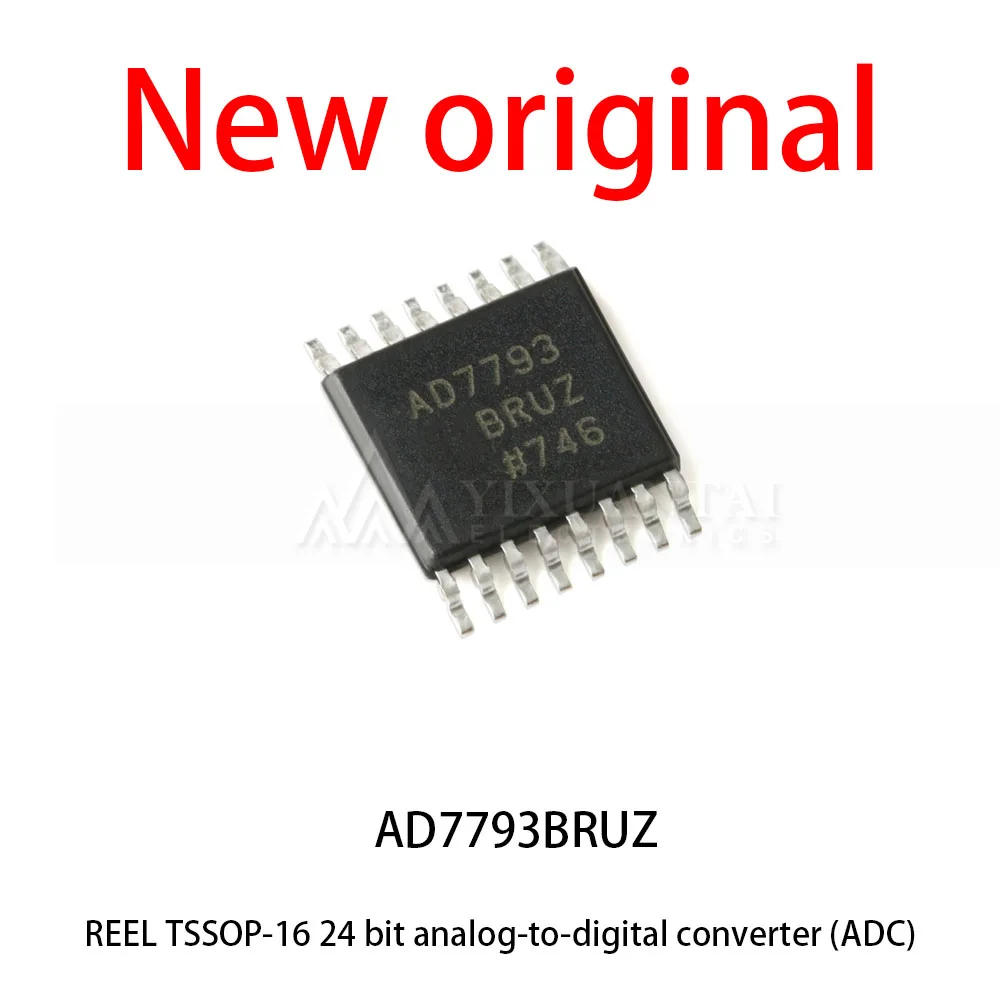 5Pcs/Lot New original AD7793BRUZ-REEL TSSOP-16 24 bit analog-to-digital converter (ADC)