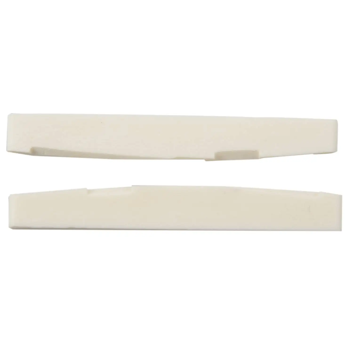 6 String Acoustic Bone Bridge Guitar Slotted Saddle Guitar Parts(Pack of 2)