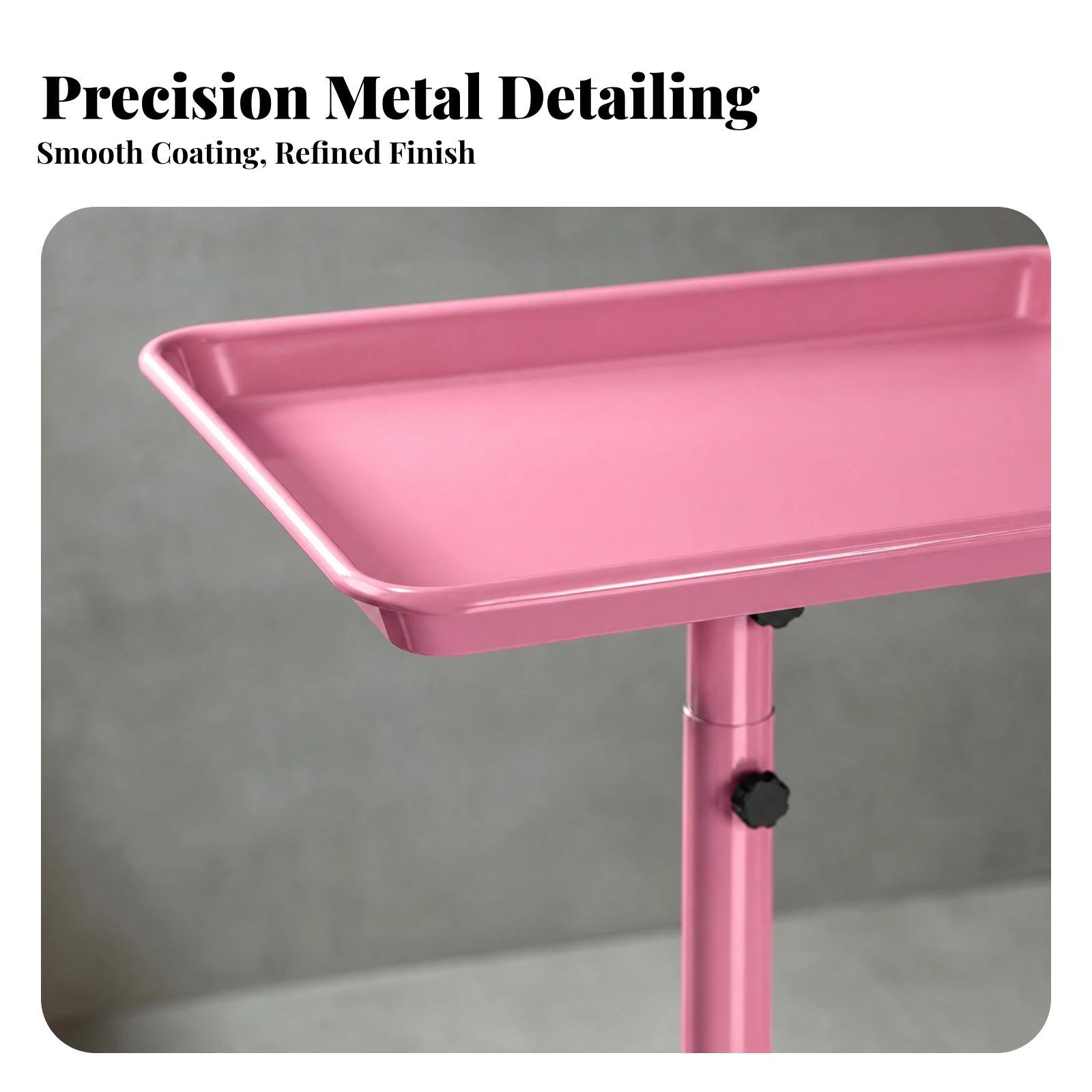 Mobile Salon Cart with Caster Wheels Lockable Salon Tool Tray Trolley Beauty Tool Rolling Cart Portable for Estheticians