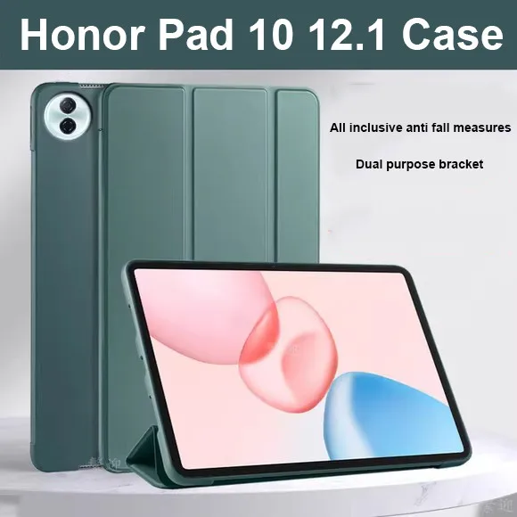 

Мягкий силиконовый кожаный чехол для Honor Pad 10 12,1 дюйма Pad 9 MagicPad 2 GT Pro 12,3 Tablet GT 11,5 X9a V9 11,5 X8a X9 Auto Wake Sleep