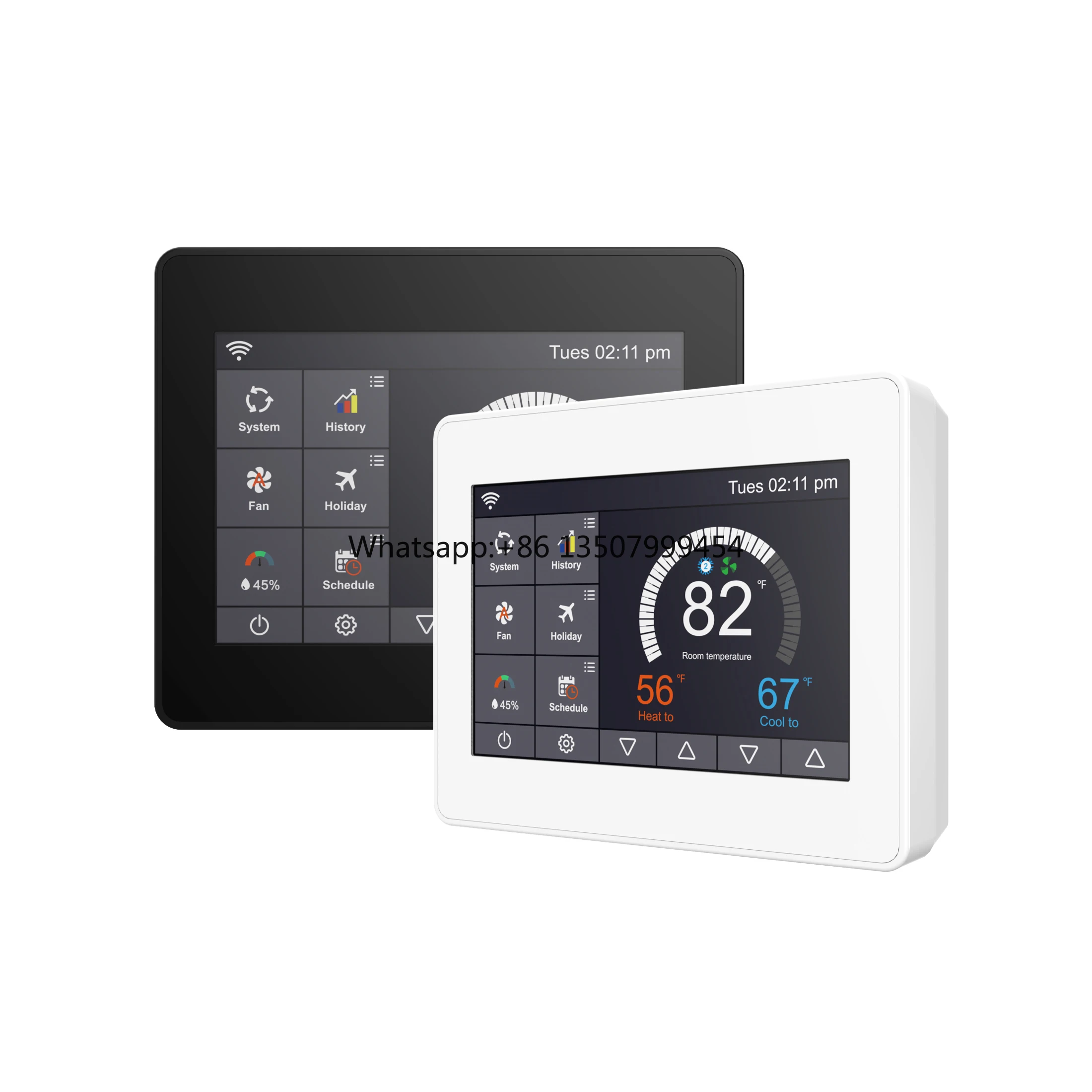

Falcon HP User-Friendly Touch Thermostat | Clear Humidity Display, Compatible with Gas/Oil Heaters Kuwait/Canada/US