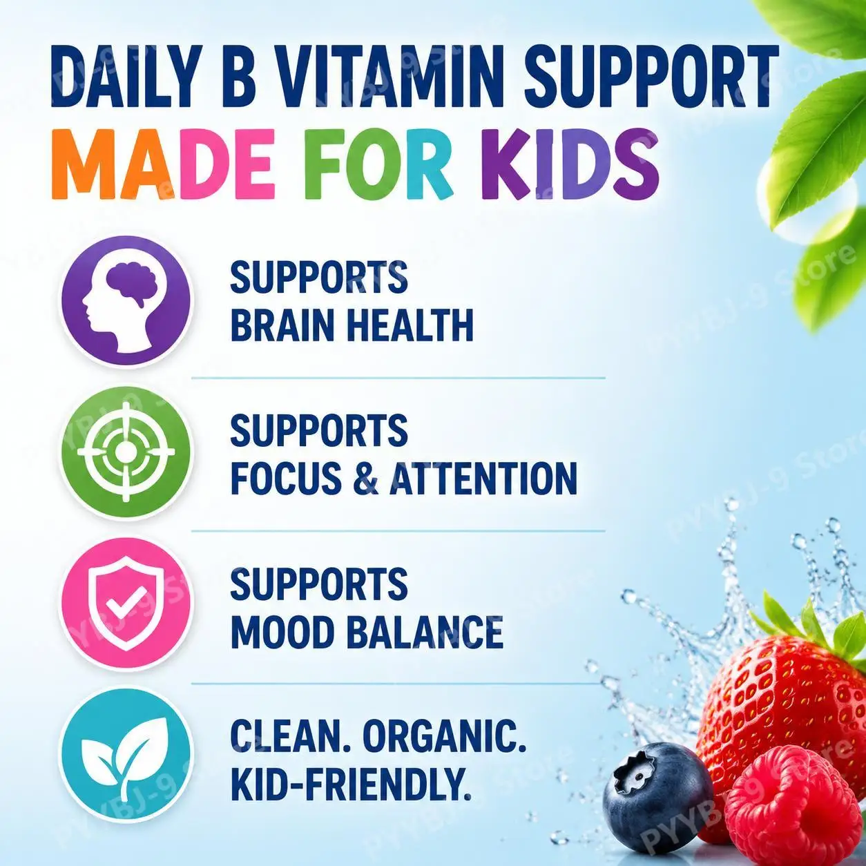 L-Methylfolate 5-MTHF Plus Methyl B12 Kids Drops, Active Folate for Brain Development, Mood Balance and Focus Support, 30 ML