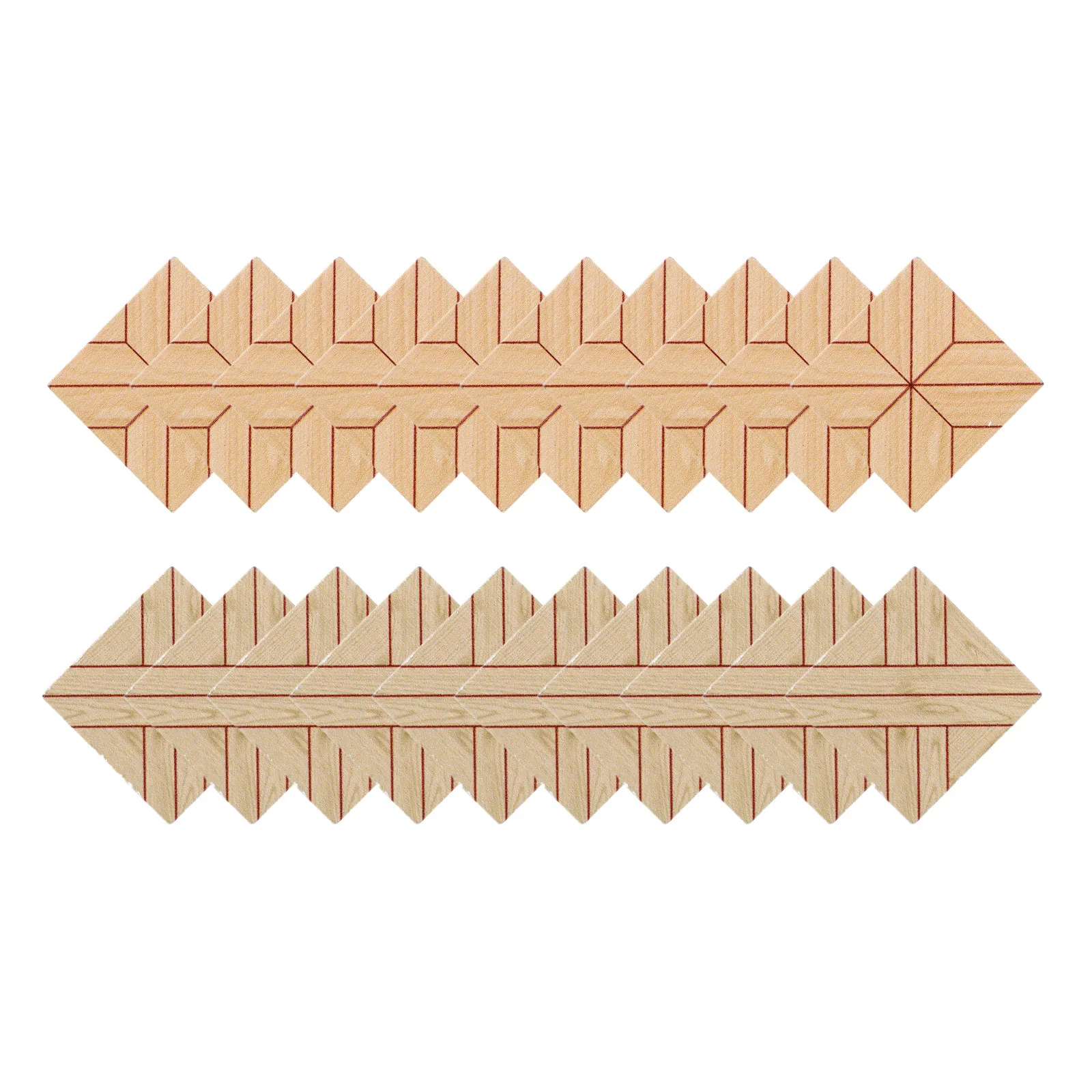 20Pcs Dollhouse Wooden Flooring Tiles Vintage Tile Double-Sided Miniature Floor Sheets for Dollhouse Living Room - view 5