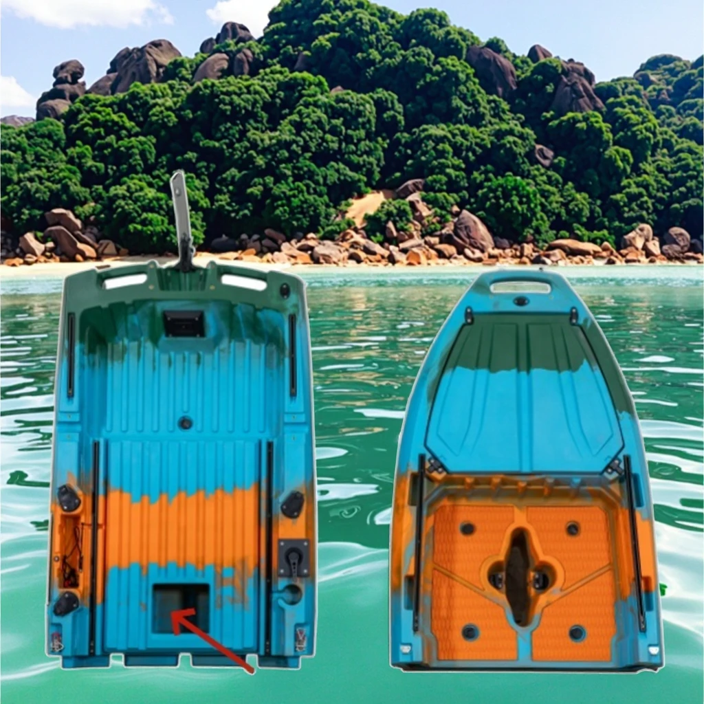 

2025 LSF Detachable 2 Pcs Modular Kayak Fishing Widest And Most Stable Pedal Kayak Kayak Canoe Boat Easy To Carry