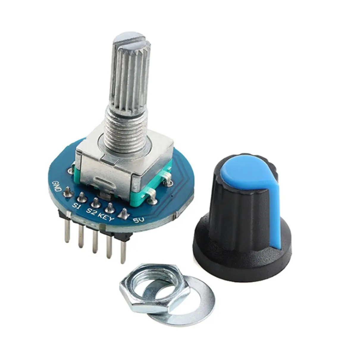 Digital Rotary Encoder Potentiometer Module 360-Degree Encoder Module Pulse Output for Car Home Appliances