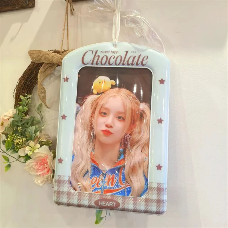 Giant Postcard Card Storage Sleeve KPOP Idol Photo Card A4 Poster Portrait Decorative Frame Book Bag Hanging Gift Collection